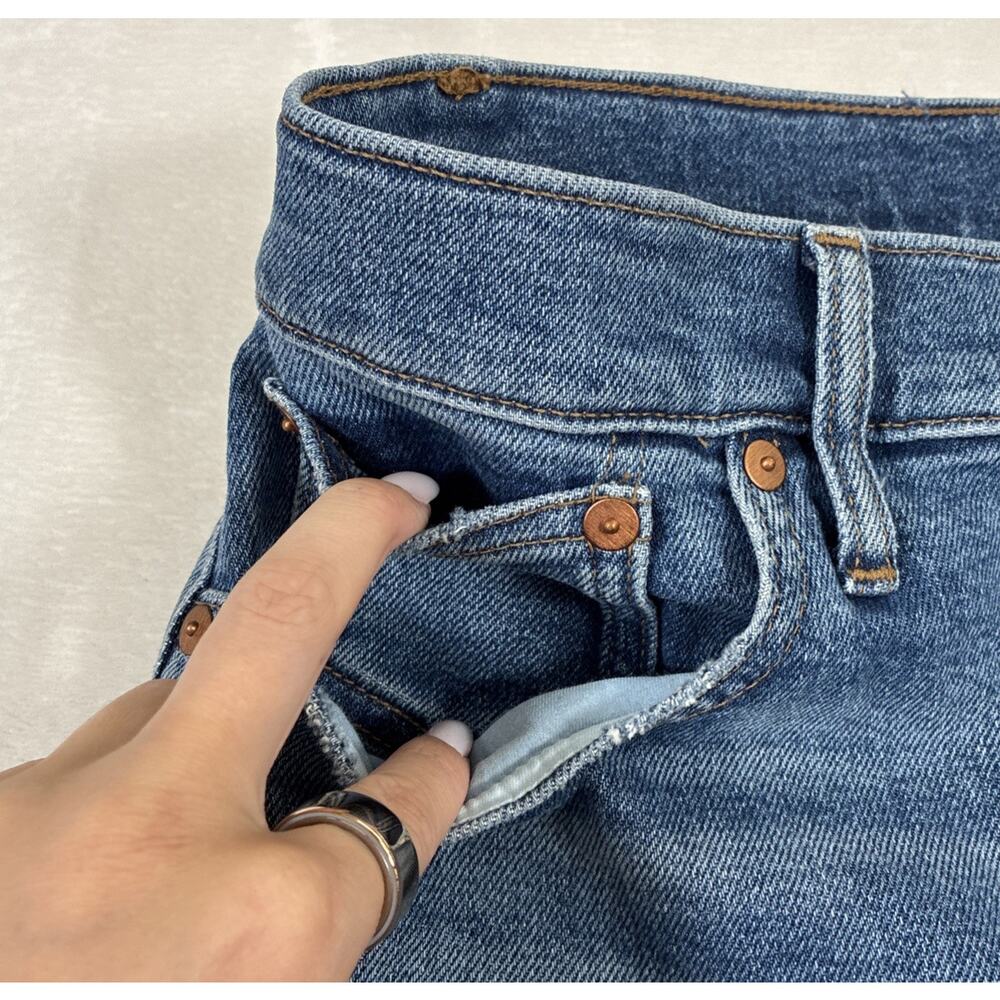 Madewell 29 Slim Demi-Boot Classic Blue Denim Jeans Benefits Charity - Picture 3 of 14